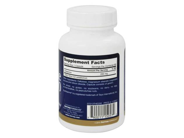 Jarrow Formulas - Theanine 200 mg. - 60 Capsules