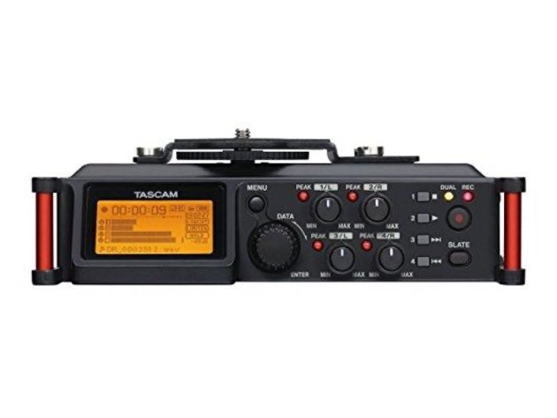 Tascam DR-70D 4-Channel Portable Recorder Mixer XLR Microphone Phantom Power