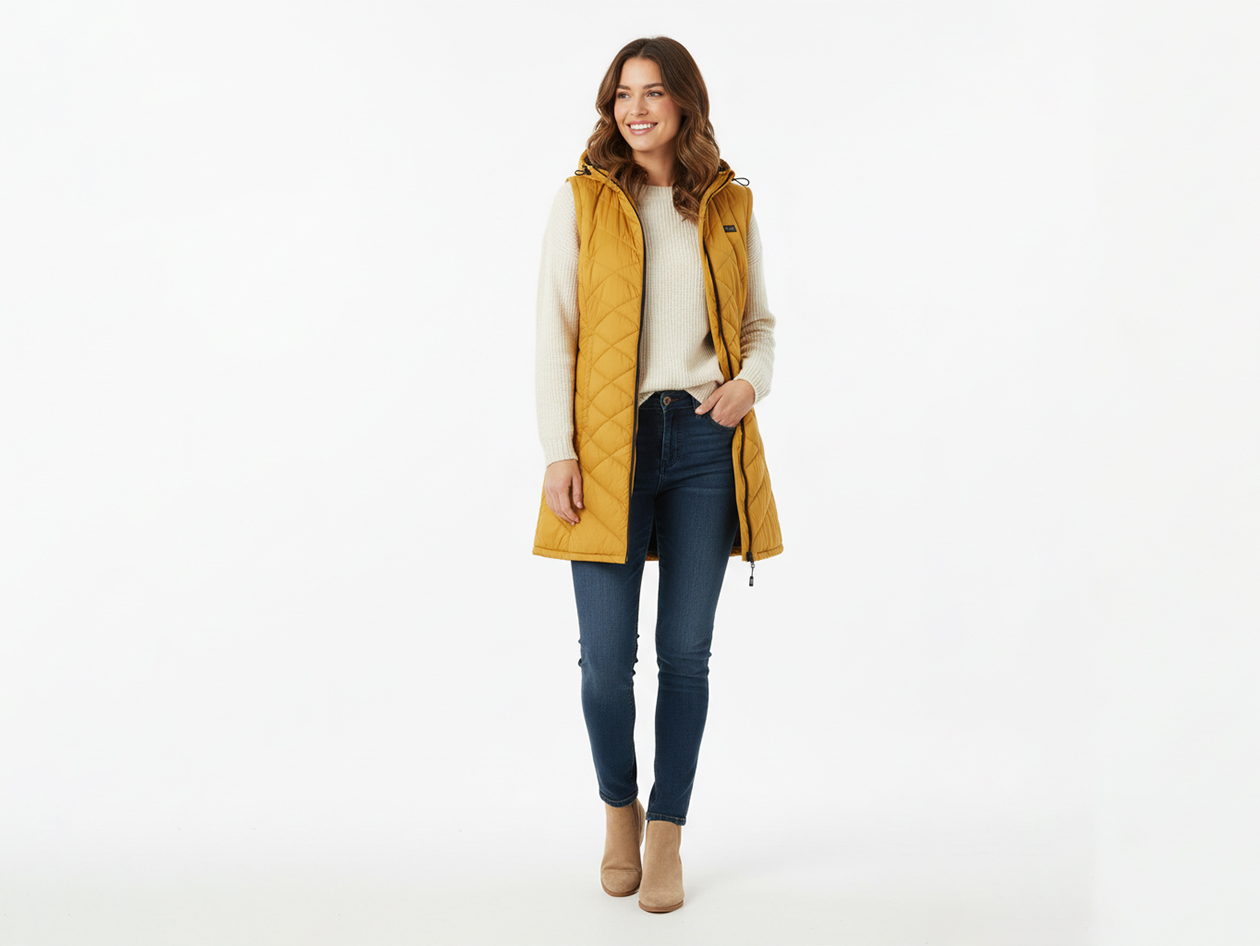 Women's Helios Hybrid Heated Coat (Golden/Small)