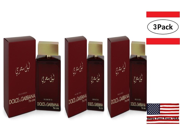 3 Pack The One Mysterious Night by Dolce & Gabbana Eau De Parfum Spray 5 oz for Men
