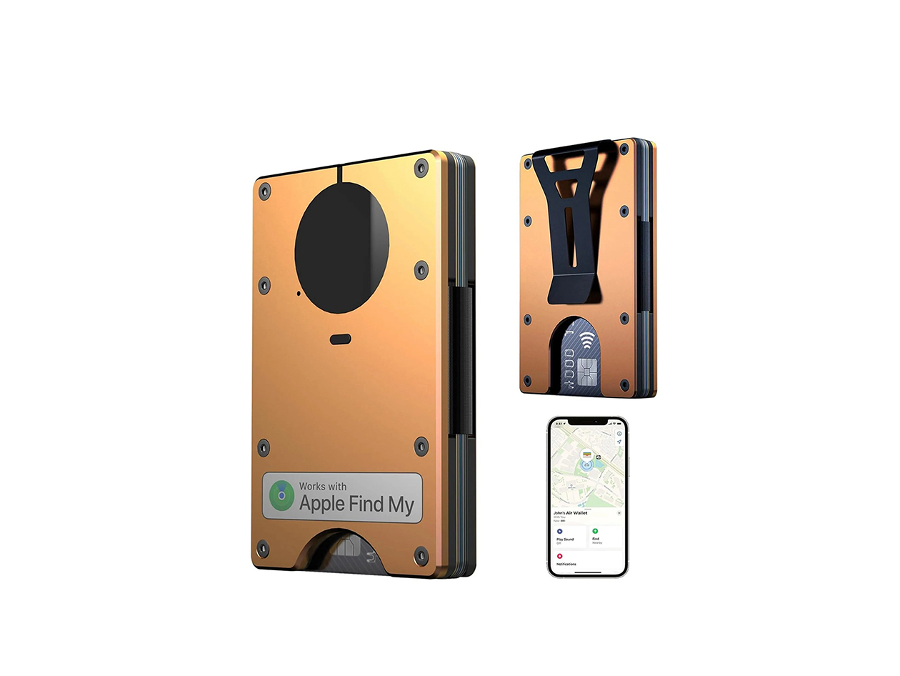 Smart Slim Wallet With GPS and RFID (Orange)