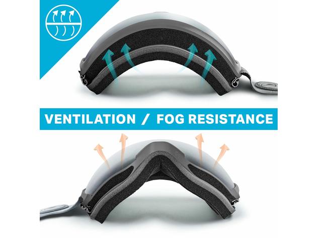 Wildhorn Cristo Ski Team Official Supplier Snow Goggles - StoneGray Silver (Refurbished, Open Retail Box)