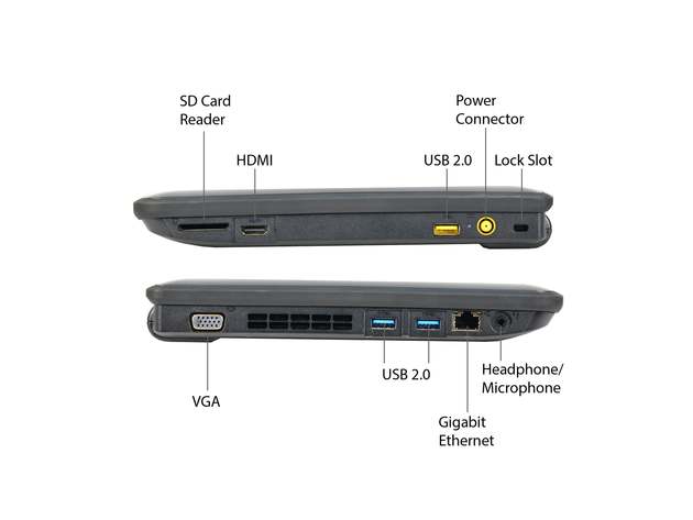 Lenovo 11" Chromebook X131e (2013) 1.5GHz Celeron 1007U 16GB SSD (Refurbished)