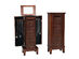 Costway Wood Jewelry Cabinet Storage Chest Stand Organizer Necklace - Walnut