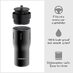 Bobber 16oz Vacuum Insulated Stainless Steel Travel Mug With 100% Leakproof Locked Lid - Black Coffee