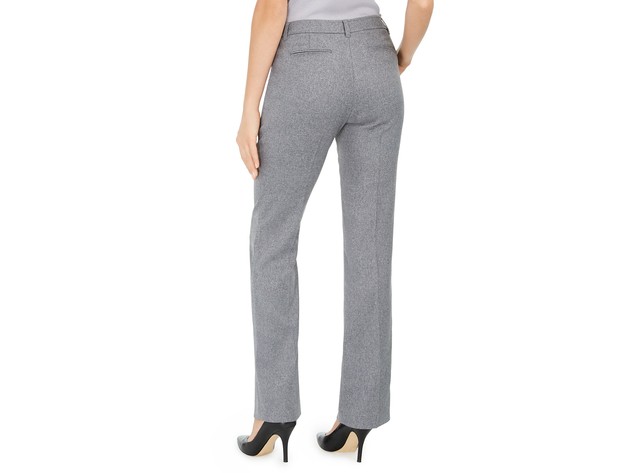 Annie Klein Women's Duke Twill Dress Pants Gray Size 12