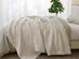 Vintage Cotton Waffle Blanket (Queen/Stone)