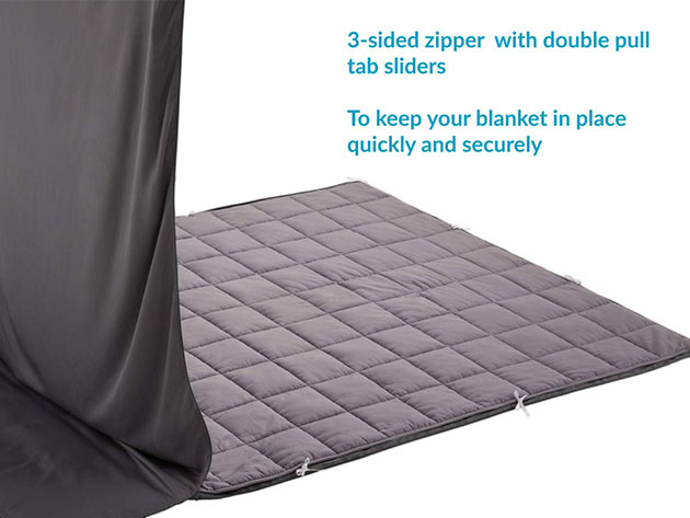 Kathy Ireland Weighted Blanket (Charcoal/7 Lb. 41"x 60")