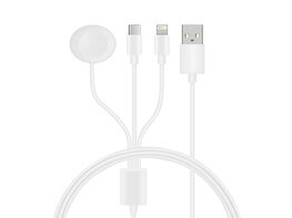 3-in-1 USB-C, iPhone & Apple Watch Lightning Charging Cable