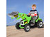 Kids Ride On Excavator Truck 12V Battery Powered Front Loader Digger BlueGreen - Green