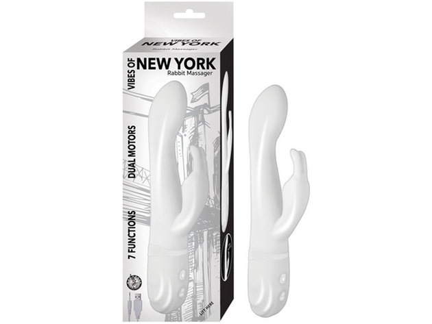 Vibes Of New York Rabbit Massager White