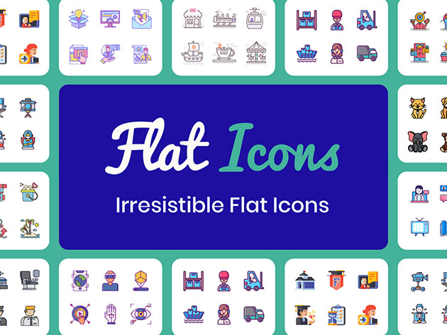 Flat Icons Bundle: Lifetime Subscription