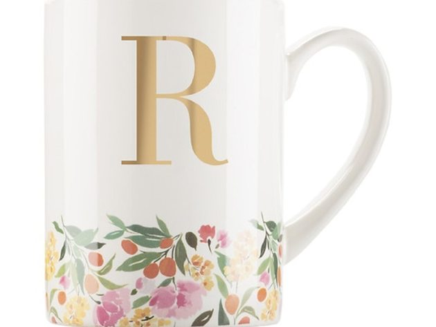 C.R. Gibson Monogram Mug "R"