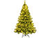 Costway 6ft\7ft\8ft Pre-lit Hinged Christmas Tree w/ 777\1233\1913 Glitter Tips & Pine Cones