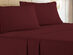 The Luxe 4-Piece Microfiber Bed Sheet Set (Maroon/King)