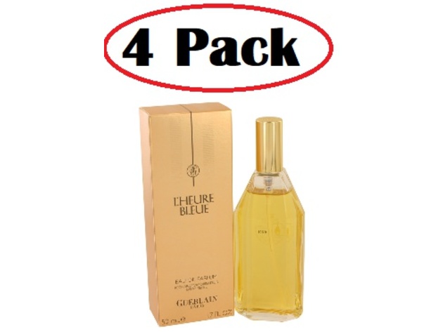 4 Pack of Lheure Bleue by Guerlain Eau De Parfum Spray Refill 1.7 oz