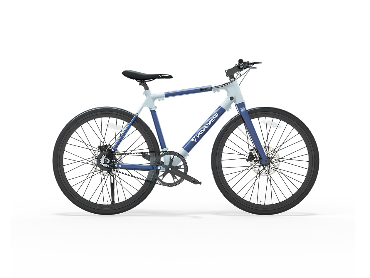 Vanpowers City Vanture 350W Commuter e-Bike (Blue)