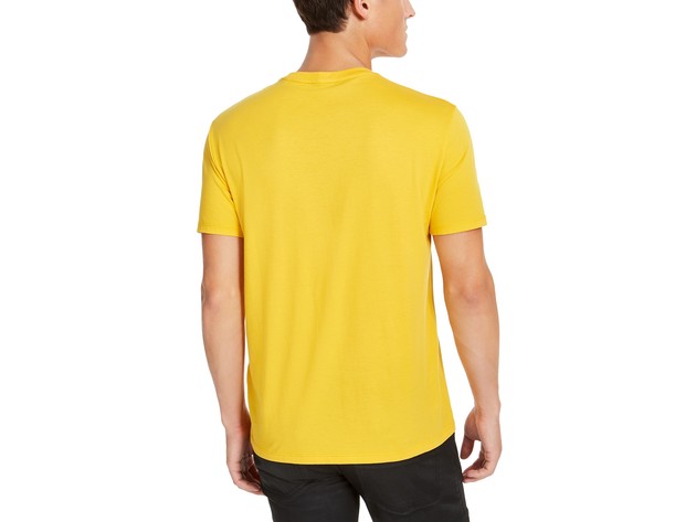 A|X Armani Exchange Men's Boxes Logo T-Shirt Yellow Size Extra Large