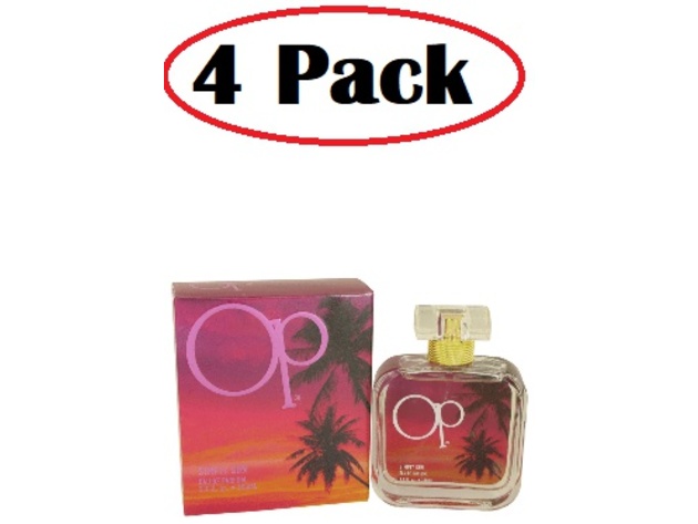 4 Pack of Simply Sun by Ocean Pacific Eau De Parfum Spray 3.4 oz
