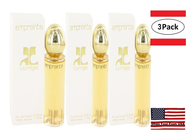 3 Pack EMPREINTE by Courreges Eau De Parfum Spray 1.7 oz for Women