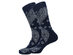 Mechaly Stylish Must-Have Mens Paisley Crew Cotton Bandana Socks - One Size Fits Most - Navy Blue