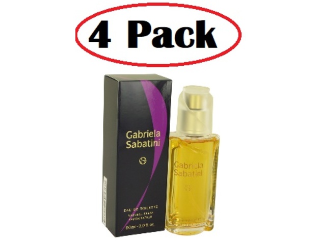 4 Pack of GABRIELA SABATINI by Gabriela Sabatini Eau De Toilette Spray 2 oz