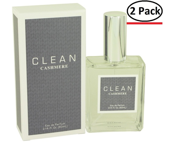 Clean Cashmere by Clean Eau De Parfum Spray 2.14 oz for Women (Package of 2)