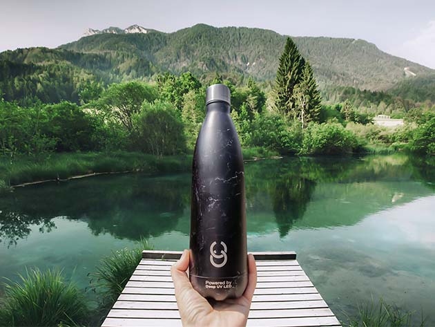 CrazyCap® 2 25oz Water Bottle (Black Stone)