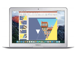 Apple MacBook Air 1.6GHz，8GB RAM 256GB -Silver（翻新） + Microsoft Office Lifetime许可证捆绑包