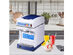Costway Electric Ice Shaver Machine Tabletop Shaved Ice Crusher Ice Snow Cone Maker - White