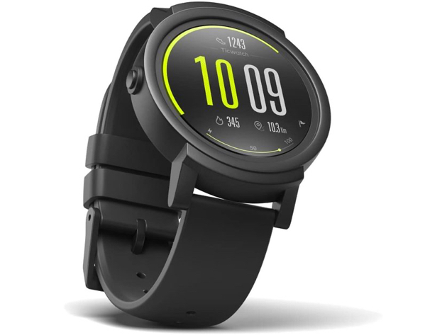 Ticwatch E Most Comfortable Smartwatch - Shadow, 1.4" OLED Display, Google Assistant (Used, Open Retail Box)