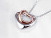 Jewelry Elements Sleek Silver Duo Intertwined Heart Necklace Tier Inventory 2019