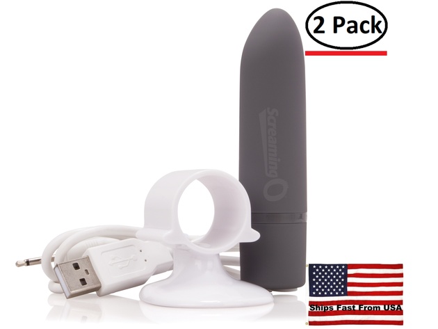 ( 2 Pack ) Charged Positive Rechargeable Vibe - Grey