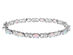 2.50 Carat (ctw) Lab-Created Opal Bracelet in Sterling Silver