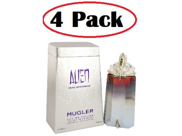 4 Pack of Alien Musc Mysterieux by Thierry Mugler Eau De Parfum Spray (Oriental Collection) 3 oz