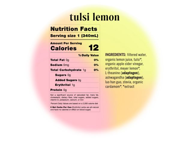Tulsi Lemon 12-Pack (Still) - Drink Your Meditation
