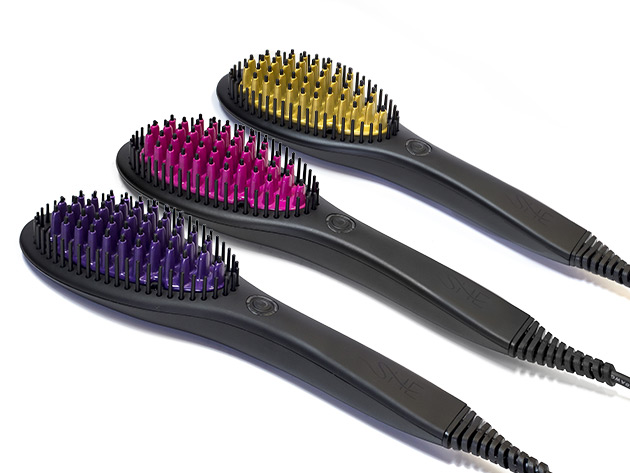 Be she hair straightener brush best sale