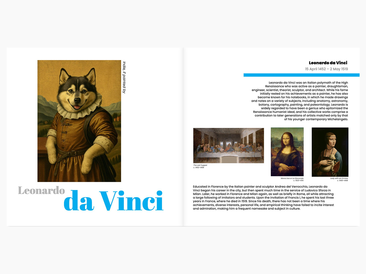 If Famous Artists Painted Your Pet - Personalized Book Hardcover (Redemption Voucher)