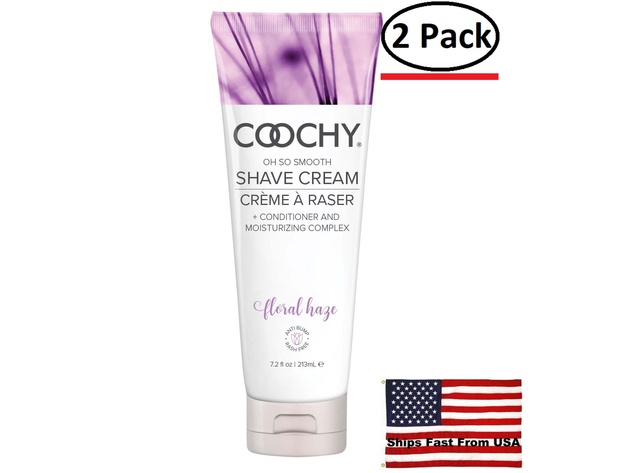 [ 2 Pack ] Coochy Shave Cream - Floral Haze - 7.2 Oz