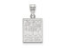 Sterling Silver U. of Mississippi Medium Pendant