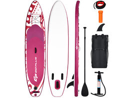 Costway 11' Inflatable Stand Up Paddle Board W/Carry Bag Adjustable Paddle Adult Youth