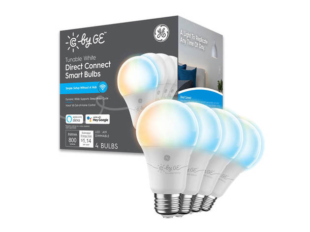Cync by GE 93128975 Tunable White Direct Connect Smart Bulbs (4 LED A19 Light Bulbs)