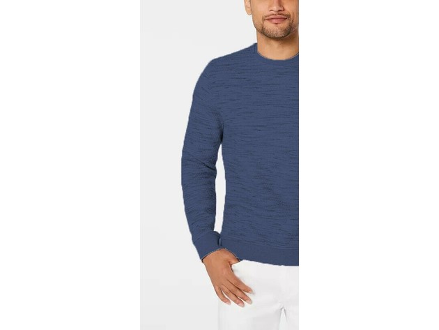 Alfani Men's Heathered Sweatshirt Navy Size Large