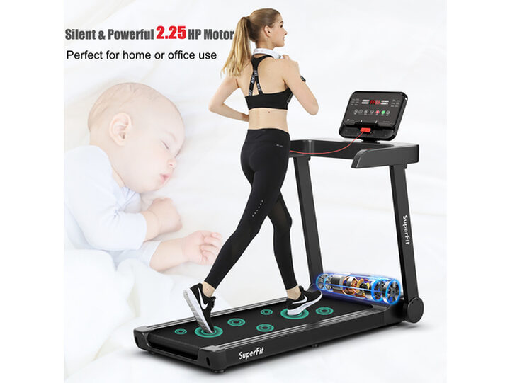 SuperFit 2.25HP Electric Treadmill Running Machine w App Control