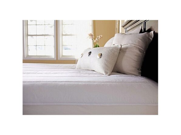 queen white electric heated mattress pad