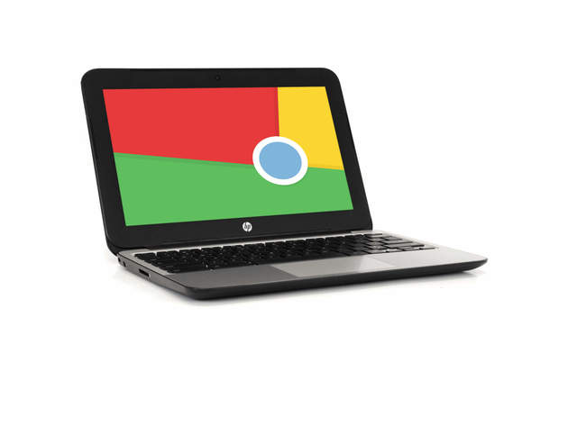 HP V2W29UT 11" Chromebook, 2.16GHz Intel Celeron, 2GB RAM, 16GB SSD, Chrome (Grade B)