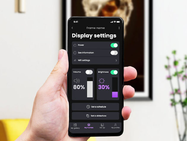 43” Tokenframe™ NFT Display (Black)