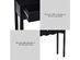 Costway Console Table Hall table Side Table Desk Accent Table 3 Drawers Entryway - Black