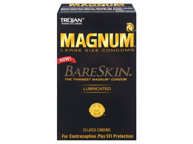 Trojan Magnum Bareskin Condoms (10) ---(Package Of 3)