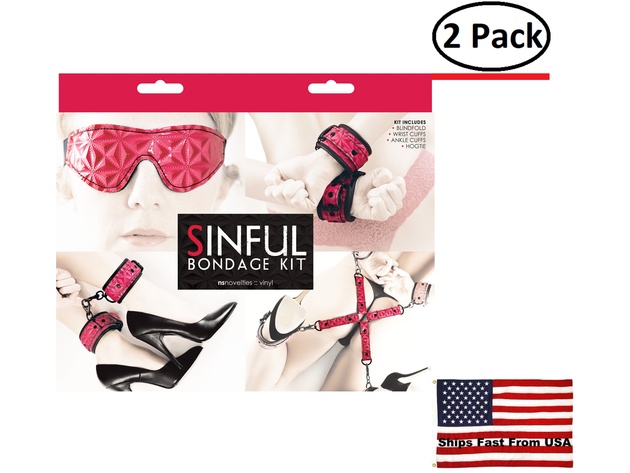 ( 2 Pack ) Sinful - Bondage Kit - Pink
